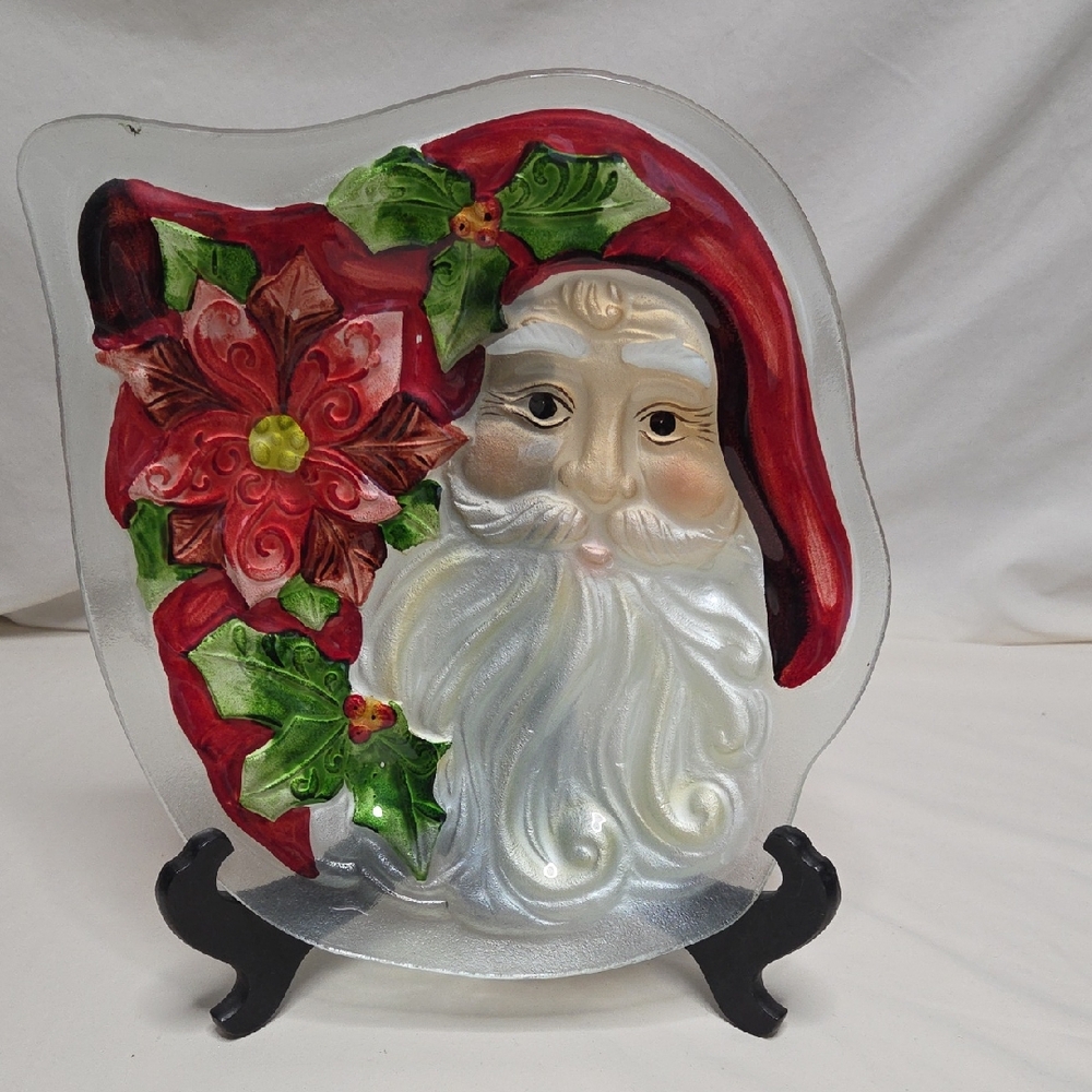 50% Off All Christmas!!  Cracker Barrel "Season Of Peace" Santa Plate